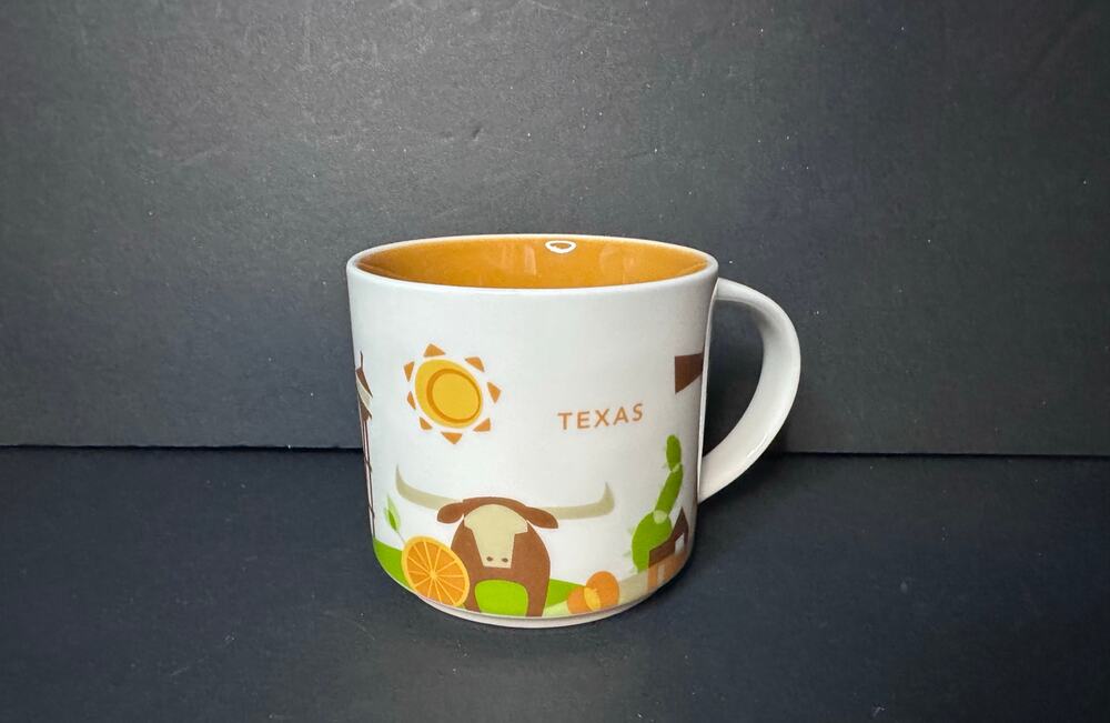 Starbucks You Are Here Collection Big Coffee Mug Cup Texas 2015 14 Oz
